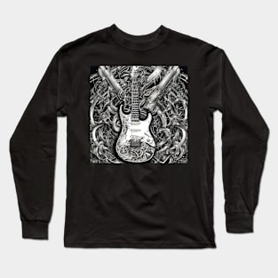 Guitar Art Design Image Long Sleeve T-Shirt
